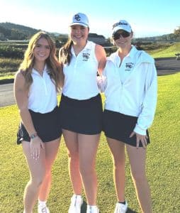 DCHS Lady Tiger Golfers Alison Poss, Emily Anderson, and Chloe Boyd