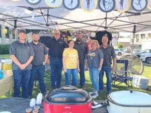 Smithville Electric took Top Chili Honors and the Best Decorated Booth Award at the 20th annual Habitat Chili Cook-off and Bake Sale Friday