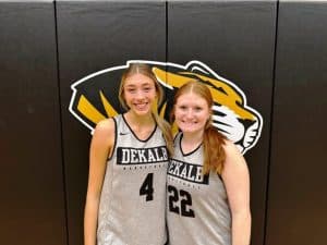 Chloe VanVranken (left) and Avery Agee (right) of the Lady Tigers received All-District Honorable Mention