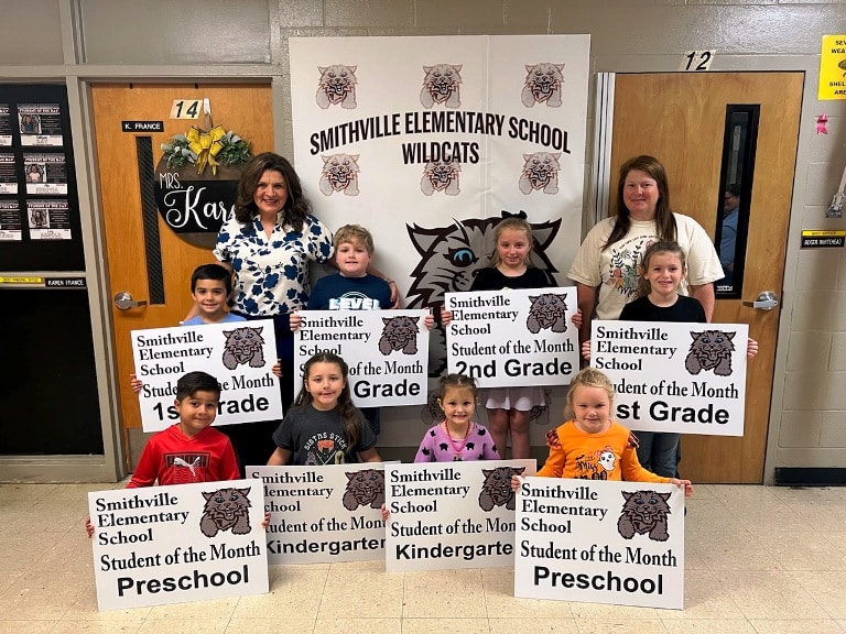 Smithville Elementary School Announces Students of the Month for October