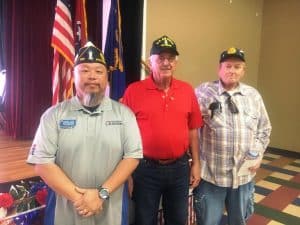 A Veterans Day Observance was held Monday organized by the American Legion Post #122. The guest speaker was Danny Pan (pictured left), 4th District Commander and member of the American Legion Upper Cumberland Post#135. Also pictured is Larry Green (center) and Ronnie Redmon (right) Adjutant of the American Legion Post #122.