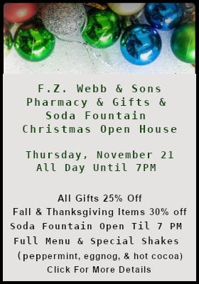 Webb Pharmacy Christmas Open House