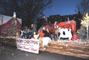 Smithville Christmas Parade First Place Float: DeKalb Funeral Chapel