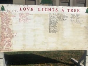 2024 Love Lights a Tree In Honor (Red) and In Memory (Black)