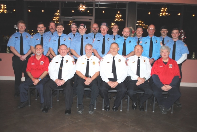 Members of the Smithville Fire Department attending Thursday night’s appreciation dinner. Some members were absent