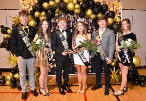 Seniors Andrew Dakas, Ty Webb, and Jordan Parker shared the title of Kings of the Field as Captains of the football team while Senior Annabella Dakas was named Queen of the Field as voted on by football players. Seniors Madeline Martin and Macy Anderson were equal Touchdown Royalty Court members.