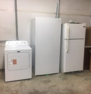 homeless shelter appliances to prepare meals and provide laundry services