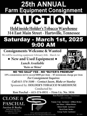 Hartsville Farm Equipment Auction